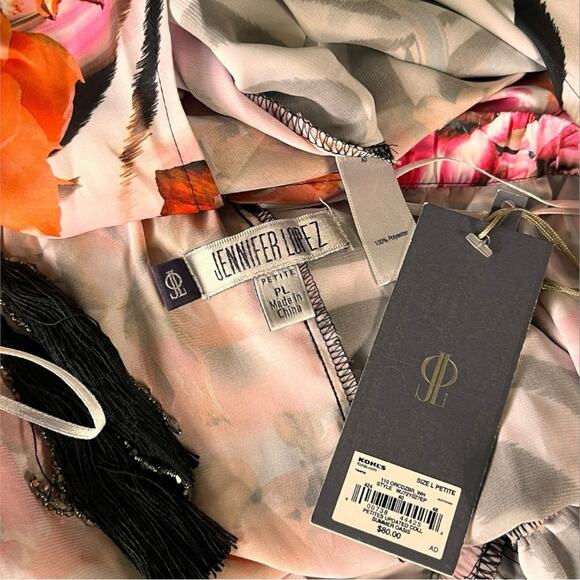 Jennifer Lopez Summer Oasis floral zebra print strapless maxi dress NWT - Picture 12 of 12